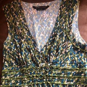 Ruffle detail boho midi dress